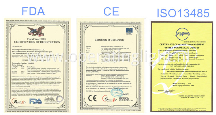 Certificate-CE, FDA, ISO